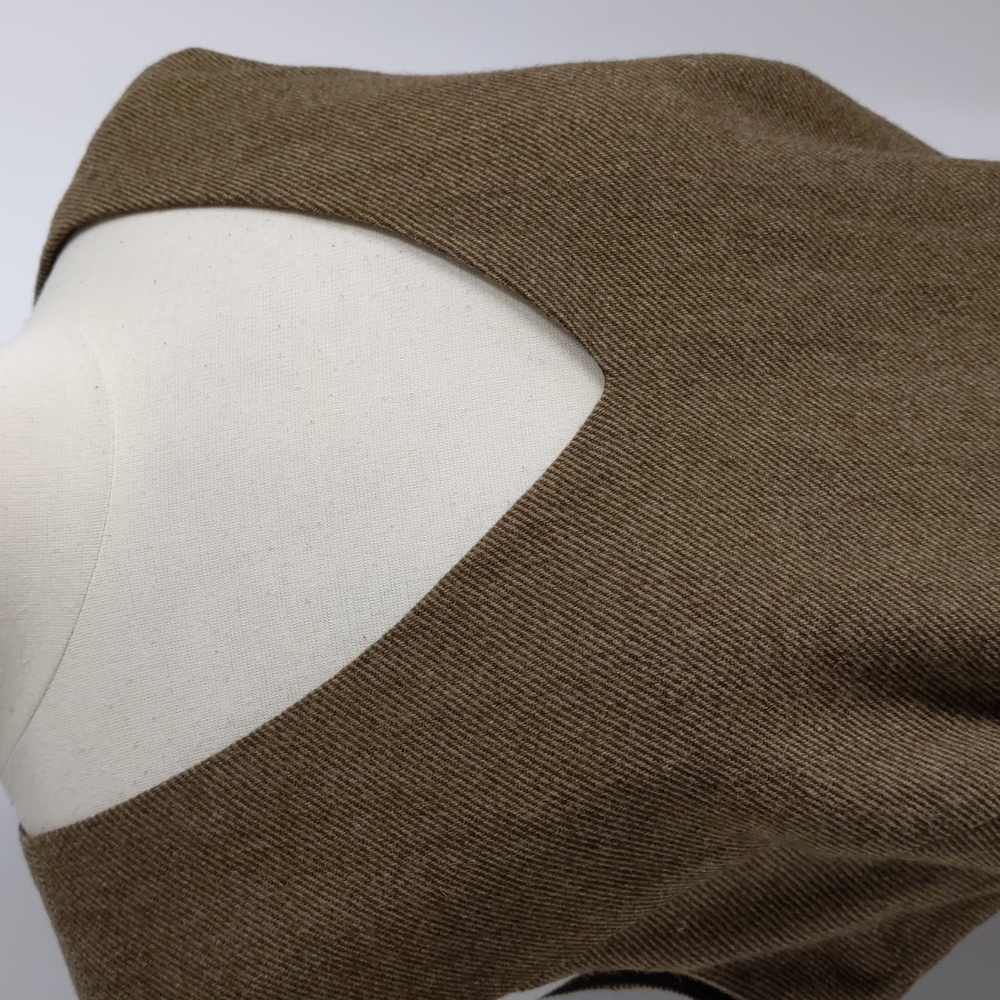 LK Bennett Olive Green Wool Sheath Dress - Picture 2 of 7
